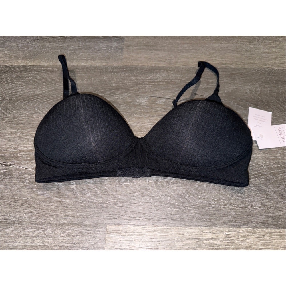 Auden Size M black Modal Blend Lightly Lined Bralette - Picture 3 of 8